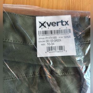 Women’s Legacy Tactical Pants in army green, size 10-34. New in packaging!